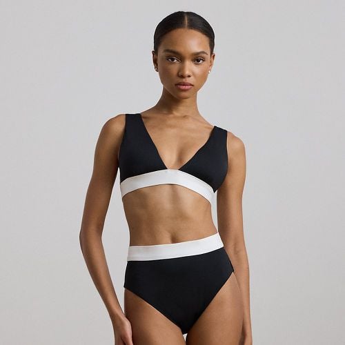 Two-Tone High-Waisted Bikini Bottom - Lauren - Modalova