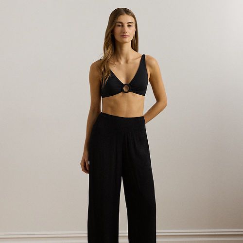 Smocked Wide-Leg Trouser Cover-Up - Lauren - Modalova