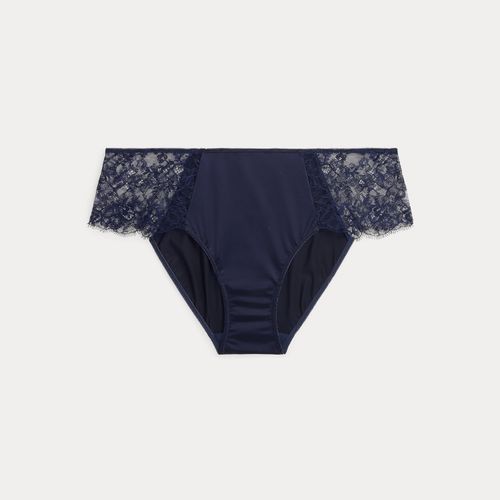 Slip hipster en satin et dentelle - Lauren - Modalova