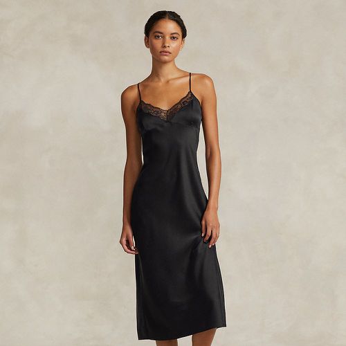 Lace-Trim Silk Slip Dress - Polo Ralph Lauren - Modalova