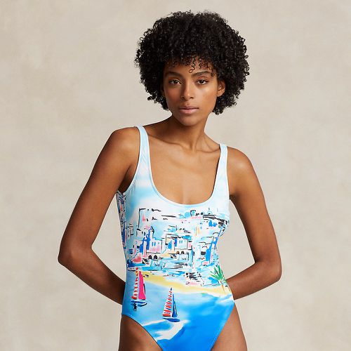 Graphic Scoopback One-Piece Swimsuit - Polo Ralph Lauren - Modalova