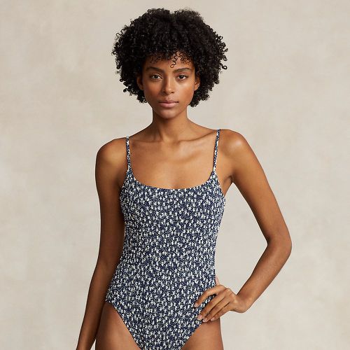 Smocked Floral One-Piece Swimsuit - Polo Ralph Lauren - Modalova