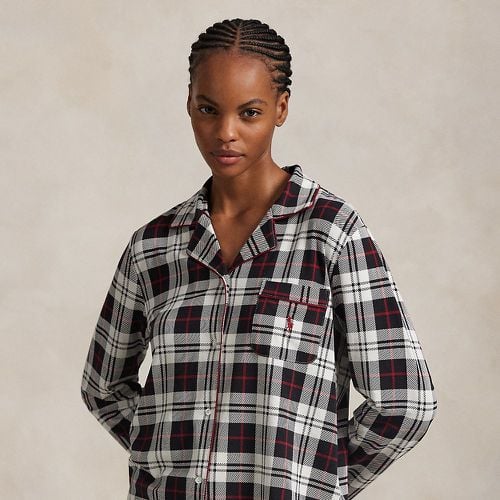 Plaid Cotton-Blend Pyjama Top - Polo Ralph Lauren - Modalova