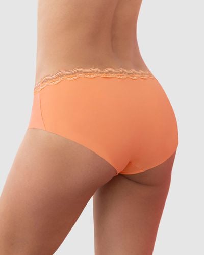 Midrise Lace Waistband Cheeky knicker - Lumar by Leonisa - Modalova