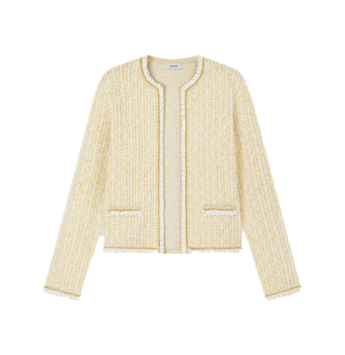 BOUCLÉ JACQUARD CLASSIC JACKET - CRUSH Collection - Modalova