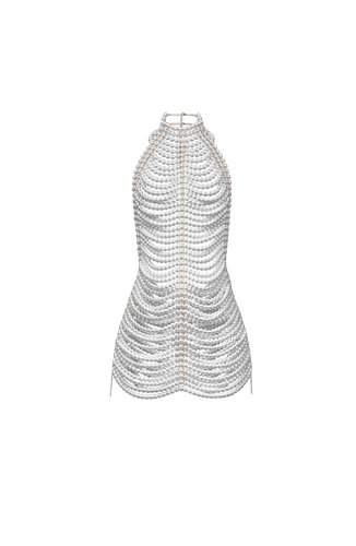 White Pearl Dress - Santa Brands - Modalova