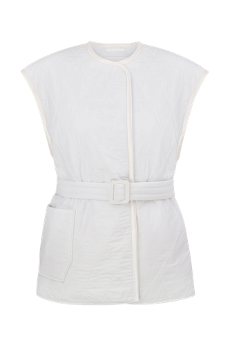 Quilted vest - Total White - Modalova
