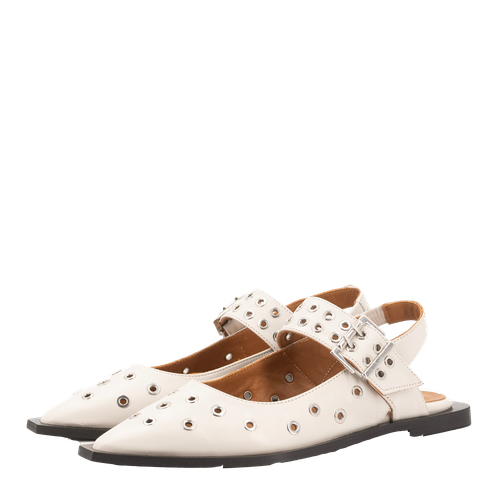 CASANDRA OFF-WHITE BALLERINAS - Toral - Modalova