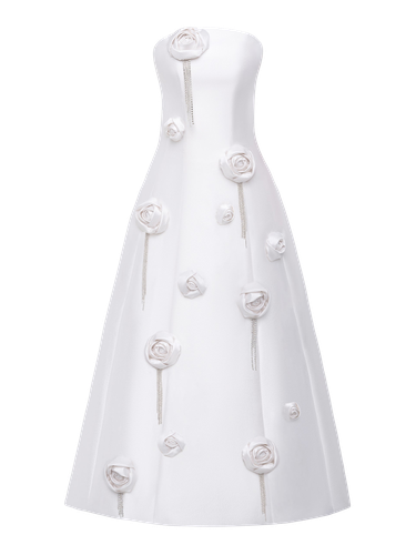 APPLIQUED STRAPLESS MAXI GOWN - NDS The Label - Modalova