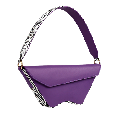 Nadira - Purple x Zebra - Shoulder Bag - ALIEL - Modalova