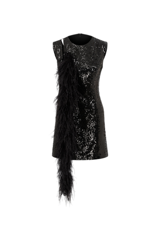 Doris - Sequin Mini Dress With Detail on Shoulder - ILA - Modalova