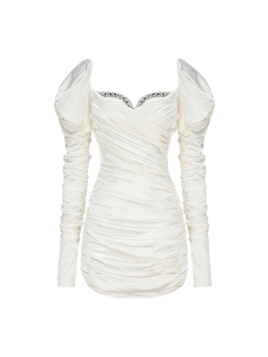 Daphne Satin Dress (White) - Nana Jacqueline - Modalova