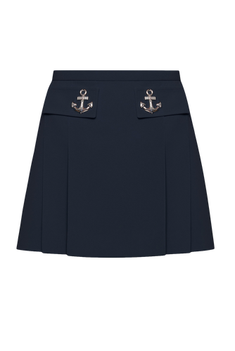 Pleated Mini Skirt - KEBURIA - Modalova