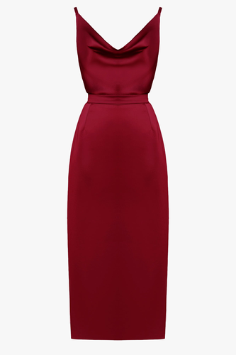 KAMEA satin cocktail dress - M - Midi dresses - UNDRESS - Modalova
