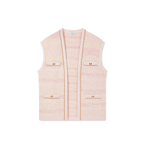 GRADIENT BOUCLÉ WAISTCOAT - CRUSH Collection - Modalova