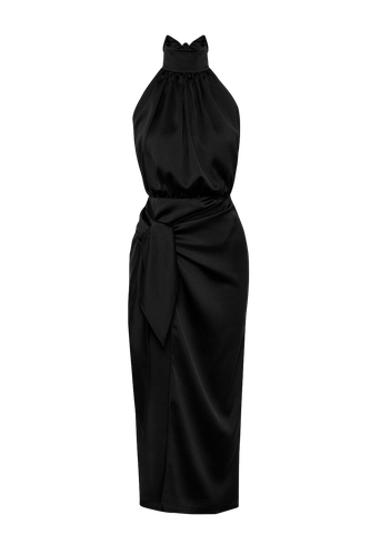 Amanda - Satin Wrap Up Dress With Open Back - ILA - Modalova