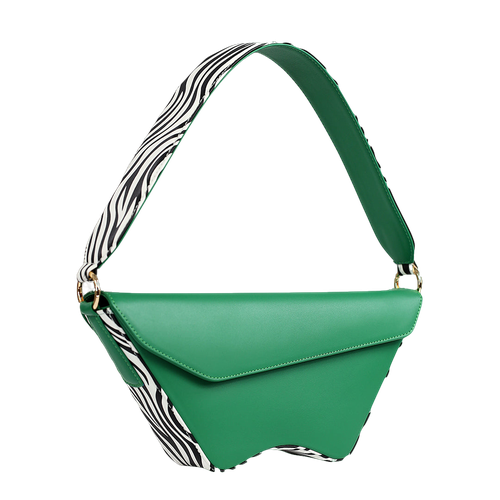 Nadira - Green x Zebra - Shoulder Bag - ALIEL - Modalova
