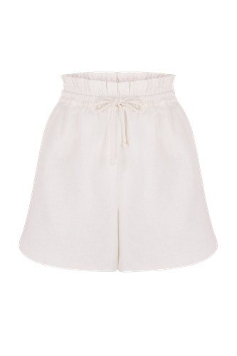 Linen shorts - Total White - Modalova