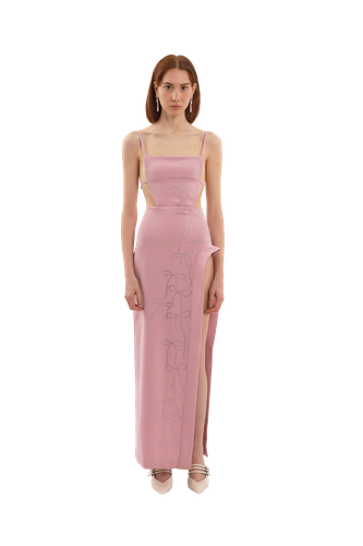 Crystal pink bow dress - Compte Spain - Modalova