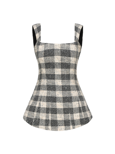 Anabella Bow Top (Black Checkered) - Nana Jacqueline - Modalova