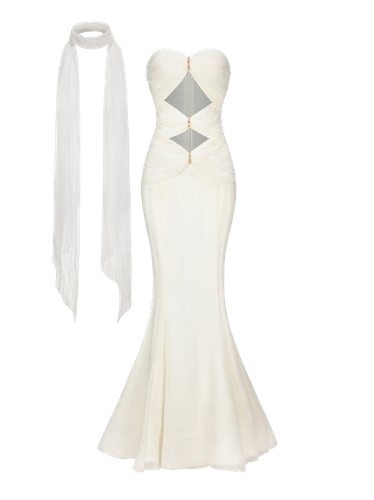 Cassandra Dress (White) - Nana Jacqueline - Modalova