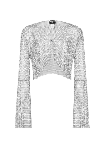 Sparkle Silver Flared Top - Santa Brands - Modalova