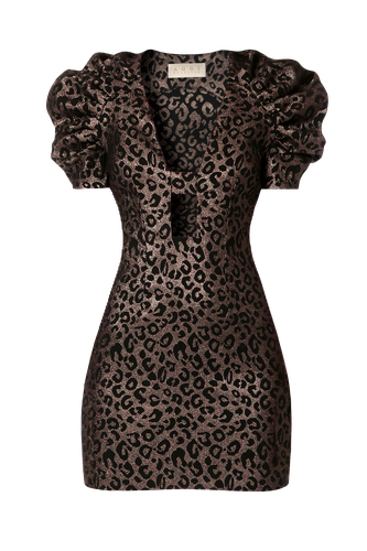 Dress Kitty Golden Cheetah - HALEWSKI - Modalova