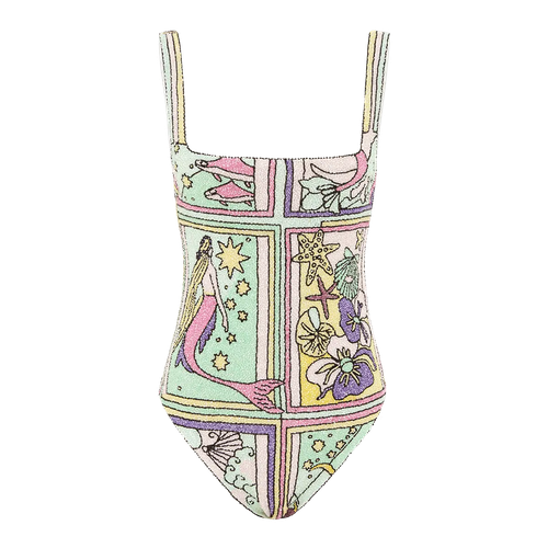 Talia Hand Beaded Multi-Coloured Crystal Swimsuit - Oceanus Swimwear - Modalova