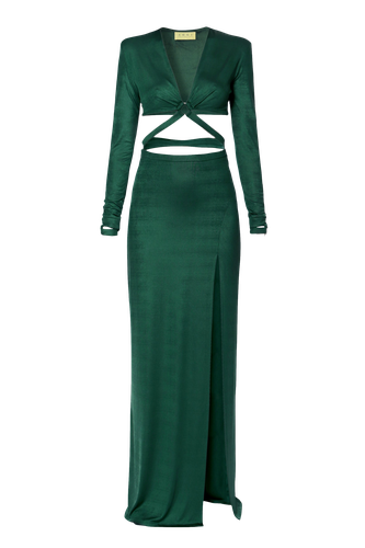 Dress Cassandra Deep Green - AGGI by HALEWSKI - Modalova