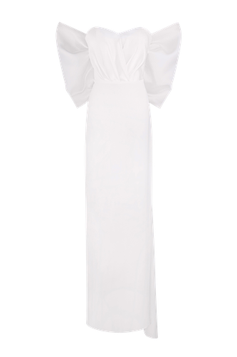 Dress with a featuring bow accent on the back - Total White - Modalova