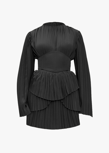 LENTI PLEATED MINI DRESS - S - Mini dresses - Andrea Iyamah - Modalova