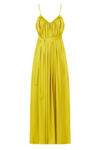 MEFYA long flowing lime yellow dress - UNDRESS - Modalova