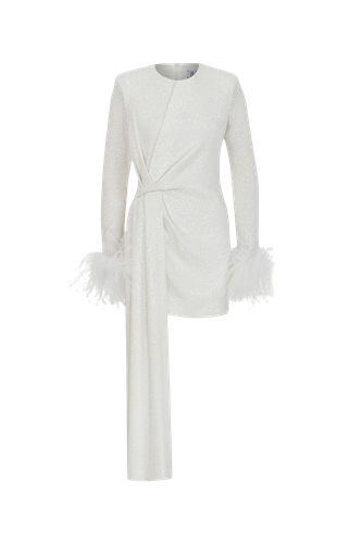 Lulu - Mini Sequin Dress With Feathers - ILA - Modalova