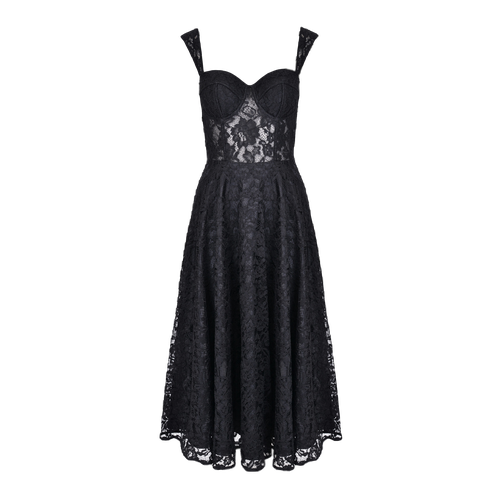 Extremely feminine dress made of black lace - Lily Was Here - Modalova