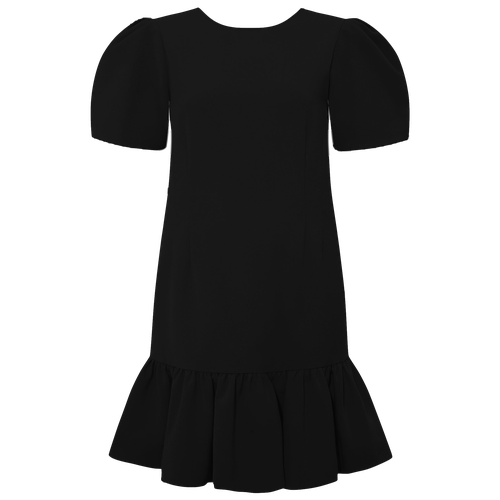 Pleated Shoulder Peplum Hem Cady Dress () - Femponiq - Modalova