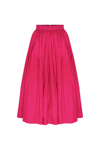 Lou Lou Midi Skirt in Pink - Nazli Ceren - Modalova