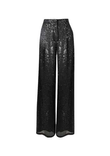 Isadora Sequin Pants - Black - Gigii's - Modalova