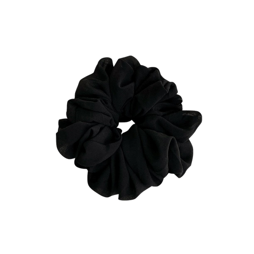 Black Ruched Oversized Scrunchie - Anisa Sojka - Modalova