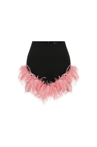 Onika- Mini Skirt With Feather Embellishment - ILA - Modalova