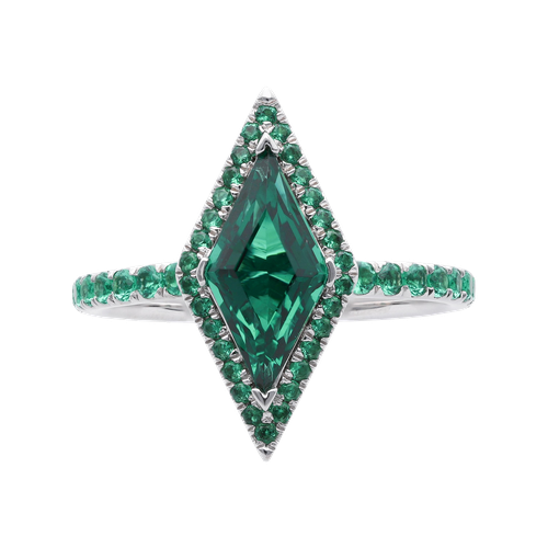 The Emerald Lozenge Ring - LeBlanc - Modalova