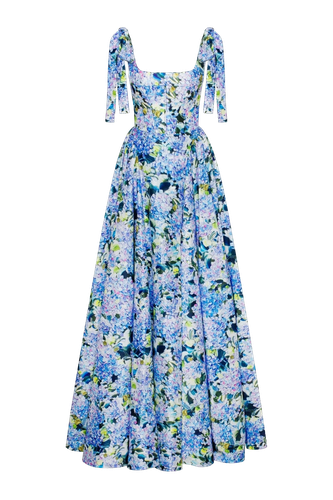 Blue Hydrangea strapped maxi dress - Milla - Modalova