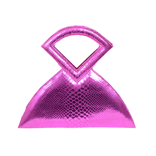 Farha - Fuchsia - Triangular Top Handle - ALIEL - Modalova