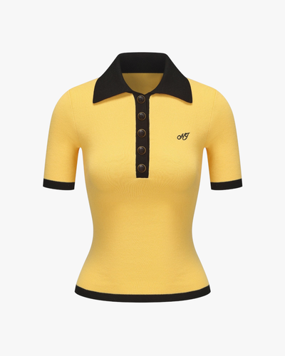 Hazel Polo Top () - M - Short sleeve tops - Nana Jacqueline - Modalova