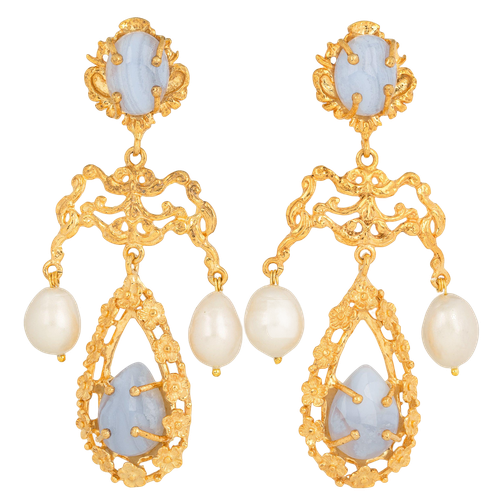 Liliana Earrings Pale Blue - Christie Nicolaides - Modalova