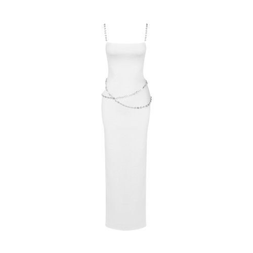 White mini chains dress - Daniele Morena - Modalova