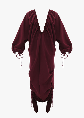META MAXI DRESS - DARK PLUM - S/M - Maxi dresses - Andrea Iyamah - Modalova