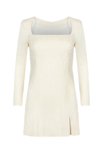 Esma Silk Organza Mini Dress - Ivory - Hervanr - Modalova
