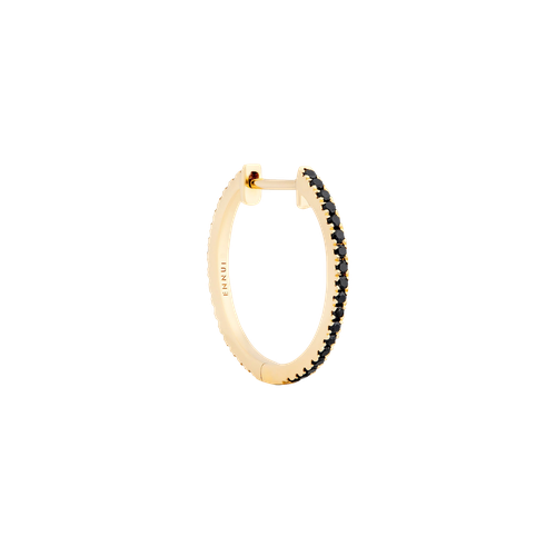 HOOP BLACK/WHITE DIAMOND & YELLOW - 16MM | Women's Earrings - ENNUI - Modalova