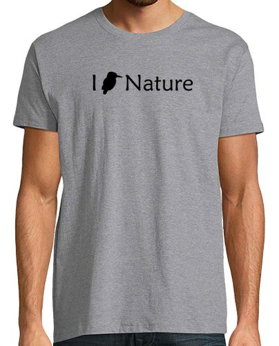 Camiseta I Love Nature (Negro - Hombre) - latostadora.com - Modalova