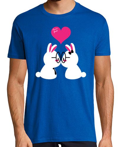 Camiseta Hombre Manga Corta Conejitos Amor Geek laTostadora - latostadora.com - Modalova